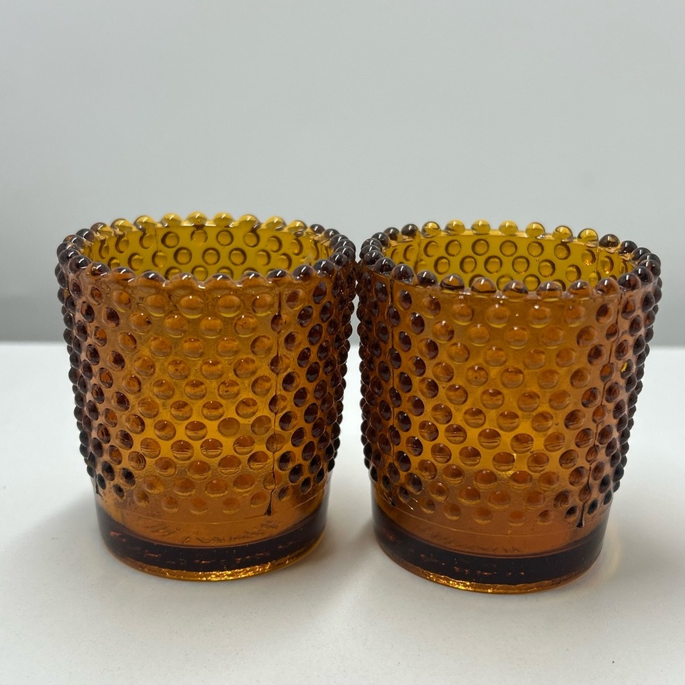 🐕3/20 Vintage Amber Glass Bundle - Set of 3 - Picture 3 of 9